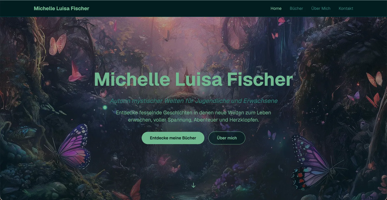 Autorinnen-Website für Michelle Luisa Fischer
